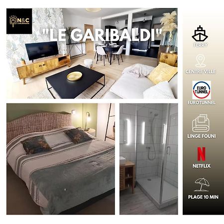 Ferienwohnung Garibaldi De Calais Fonctionnelle Nouvelle Renovation Jardin Prive Exterior foto